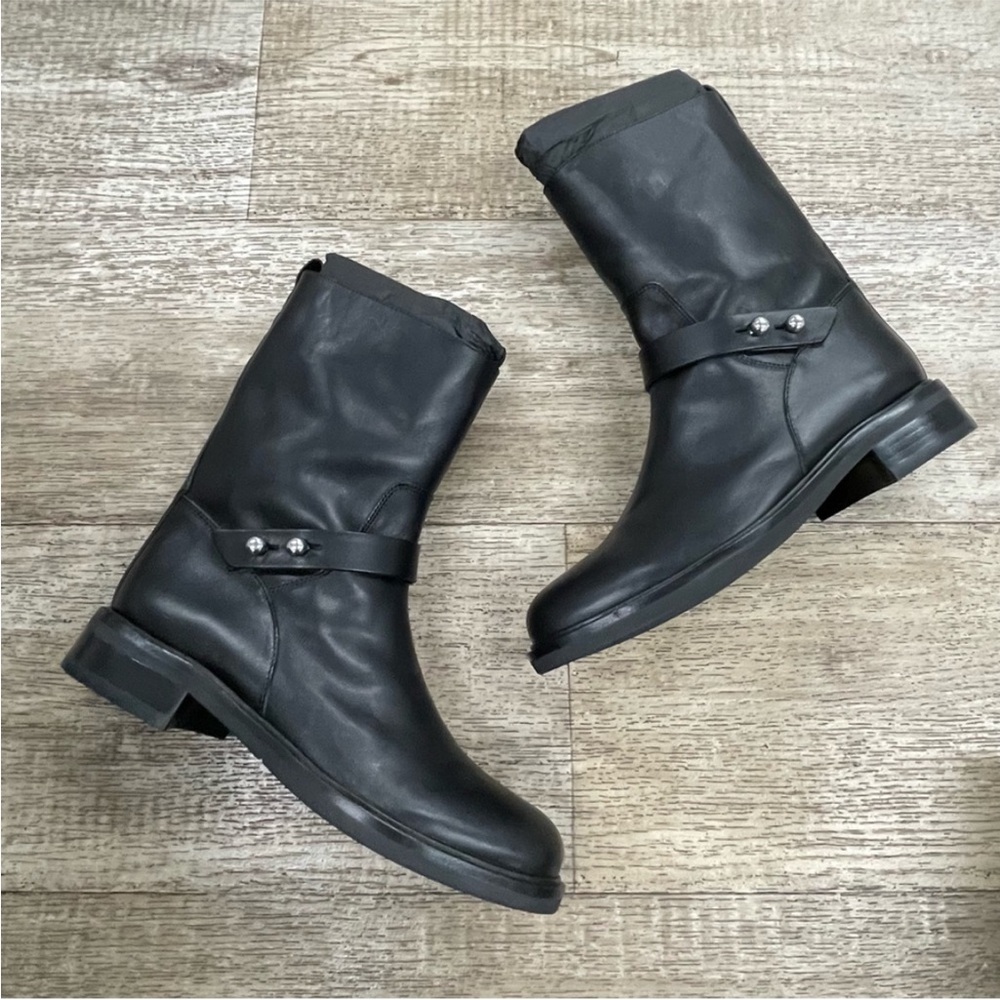 NWT Rag & Bone Boots Slayton Leather in Black 1” Heel Size 8